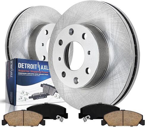 Detroit Axle - Rear Brake Shoes for 2005-2007 Chevrolet Malibu 2005-2008 Cobalt [Rear Drum Model] Brake Shoes Set Replacement in Kuwait