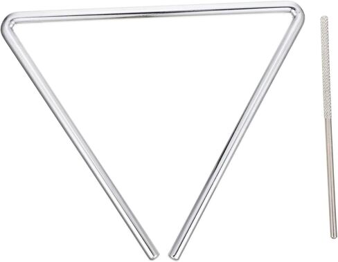 Vaguelly 1 Set Music Percussion Instruments Music Instruments Musical Triangle Musical Instruments Triangle Musical Instrument Music Triangle Percussion Kit Silver Metal in Saudi Arabia