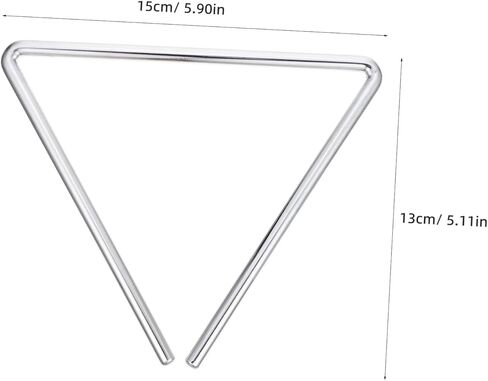 Vaguelly 1 Set Music Percussion Instruments Music Instruments Musical Triangle Musical Instruments Triangle Musical Instrument Music Triangle Percussion Kit Silver Metal in Saudi Arabia
