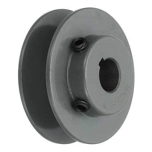 uxcell 2BK30-1 V-Belt Sheave 1"Bore 3.15"OD Double Groove Web Sheave Bored-to-Size Sheave, Cast Iron, Belt Section for 3L or B Belt in Kuwait