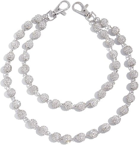 Wallet Chain Layered Pants Chains for Men Women Baseball Punk Jeans Key Chain Exquisite Rhinestone Pocket Chain Gifts for Baseball Players Lovers in Kuwait