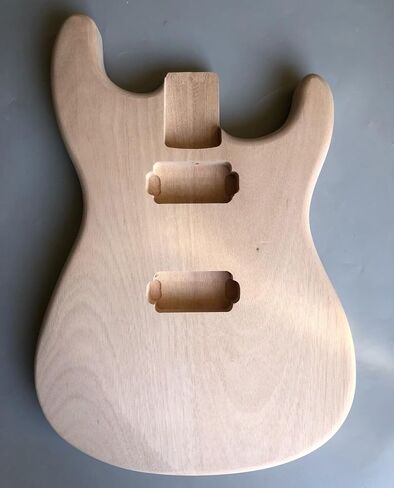 Generic جيتار كهربائي من الماهوجني مشروع فارغ غير مكتمل لاستبدال جسم الجيتار (نموذج 1) in Kuwait