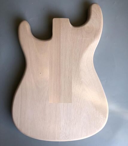 Generic جيتار كهربائي من الماهوجني مشروع فارغ غير مكتمل لاستبدال جسم الجيتار (نموذج 1) in Kuwait