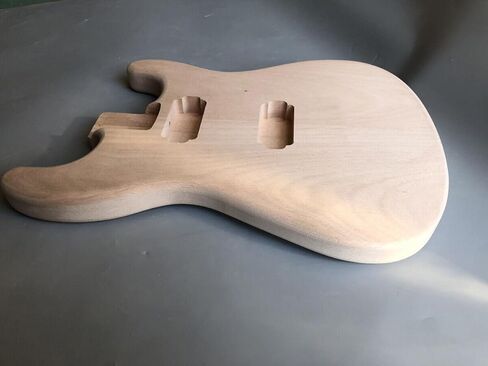 Generic جيتار كهربائي من الماهوجني مشروع فارغ غير مكتمل لاستبدال جسم الجيتار (نموذج 1) in Kuwait