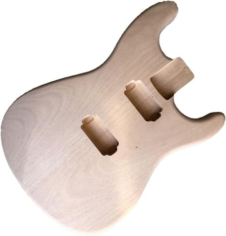 Generic جيتار كهربائي من الماهوجني مشروع فارغ غير مكتمل لاستبدال جسم الجيتار (نموذج 1) in Kuwait