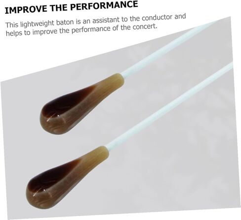 Totority 2pcs Music Conducting Stick Durable Resin Concert Accessory for Conductors Flexible and Practical Design for Orchestra Performances in Saudi Arabia