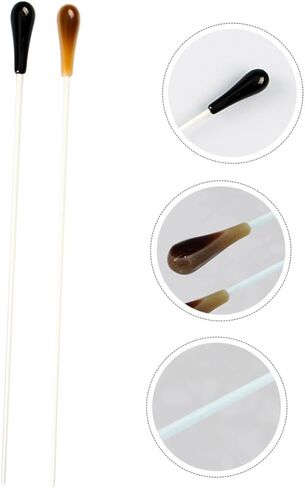 Totority 2pcs Music Conducting Stick Durable Resin Concert Accessory for Conductors Flexible and Practical Design for Orchestra Performances in Saudi Arabia
