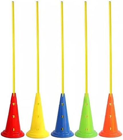 Agility Training Set for Players, Multi-Purpose Hurdles Equipment, School Exercise Gear, for Speed Agility Drills and Fun Competitions, with Cones (Size : 180cm/70.9i in Saudi Arabia