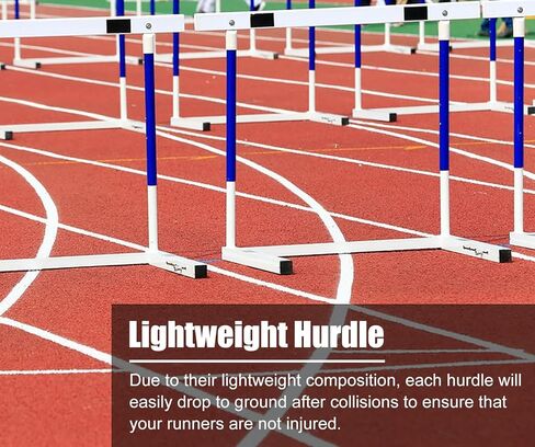 Track and Field Hurdles for Adult Athletes, Adjustable Height 30-42In Agility Hurdles, Outdoor Workout Training Pole Set, Professional Hurdle in Kuwait