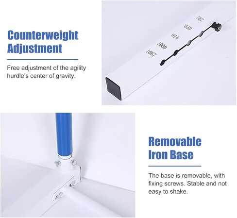 Track and Field Hurdles for Adult Athletes, Adjustable Height 30-42In Agility Hurdles, Outdoor Workout Training Pole Set, Professional Hurdle in Kuwait