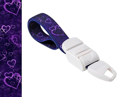 Profesional Quick and Slow Release Medical Nurse Tourniquet with Violet/Purple Hearts Pattern in Kuwait