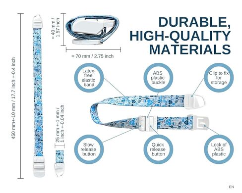 Profesional Quick and Slow Release Medical Nurse Tourniquet with Violet/Purple Hearts Pattern in Kuwait