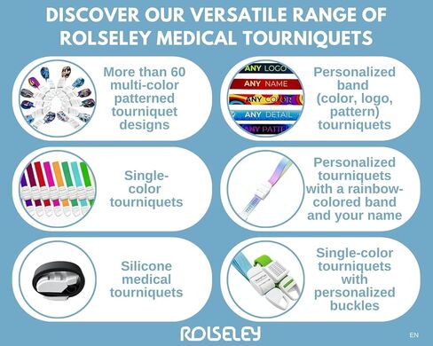 Profesional Quick and Slow Release Medical Nurse Tourniquet with Violet/Purple Hearts Pattern in Kuwait