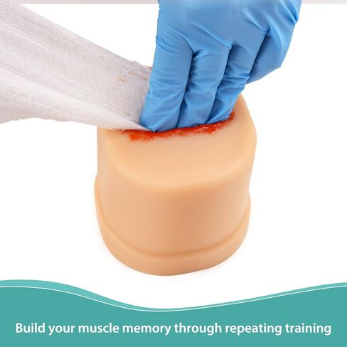 Wound Packing Trainer, Laceration Wound Packing Simulator for Hemostasis, Bleed Control Trainer for Medical Education in Kuwait