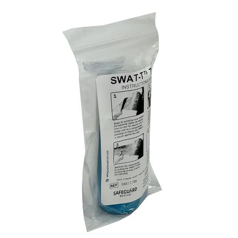 عاصبة التدريب SWAT-T™ الزرقاء من شركة Safeguard Medical، معدات التدريب على الإسعافات الأولية في حالات الطوارئ المصنوعة في الولايات المتحدة الأمريكية in Kuwait