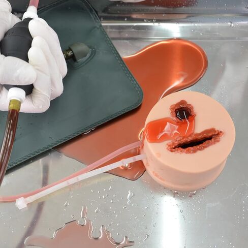 مدرب تعبئة الجروح 2 في 1 مع حقيبة ضخ، جهاز محاكاة واقعي للتحكم في النزيف من السيليكون لوقف النزيف، مدرب مهام التحكم في النزيف لـ TCCC وممارسة المسعفين in Kuwait