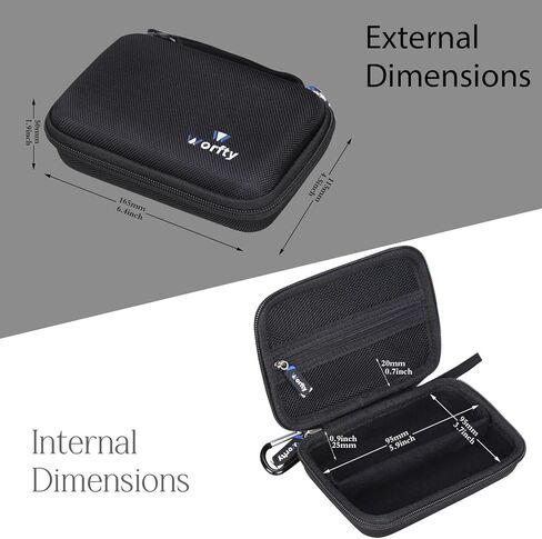 Case for ALTO Bluetooth Total 2 / ALTO Bluetooth Ultimate XLR Equipped Rechargeable Bluetooth Receiver Organizer - Hard Protective Travel Carrying Storage Bag (Black) in Saudi Arabia