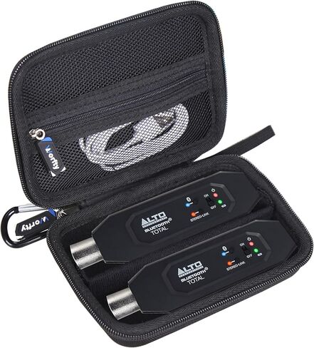 Case for ALTO Bluetooth Total 2 / ALTO Bluetooth Ultimate XLR Equipped Rechargeable Bluetooth Receiver Organizer - Hard Protective Travel Carrying Storage Bag (Black) in Saudi Arabia
