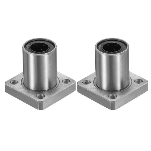 uxcell 2 Pack LMK10UU Linear Ball Bearings, 10mm Bore Square Flange Linear Ball Bearings Flange Motion Bushing with Double Side Rubber Seal ABEC3 for CNC, 3D Printer in Saudi Arabia