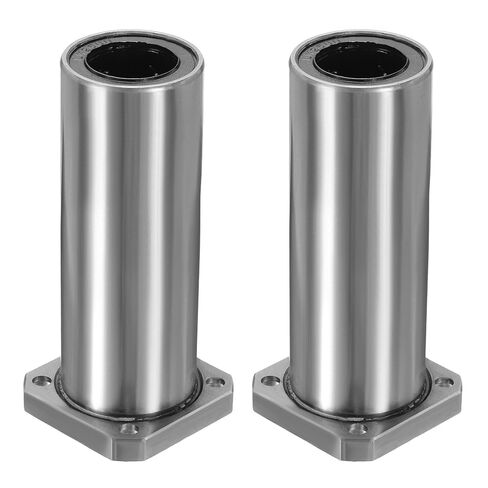 uxcell 2 Pack LMK10UU Linear Ball Bearings, 10mm Bore Square Flange Linear Ball Bearings Flange Motion Bushing with Double Side Rubber Seal ABEC3 for CNC, 3D Printer in Saudi Arabia