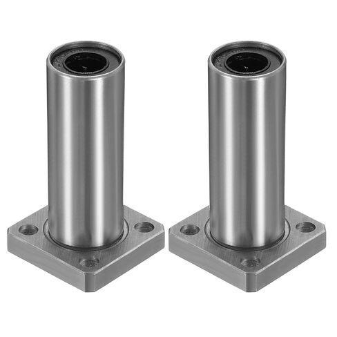 uxcell 2 Pack LMK10UU Linear Ball Bearings, 10mm Bore Square Flange Linear Ball Bearings Flange Motion Bushing with Double Side Rubber Seal ABEC3 for CNC, 3D Printer in Saudi Arabia