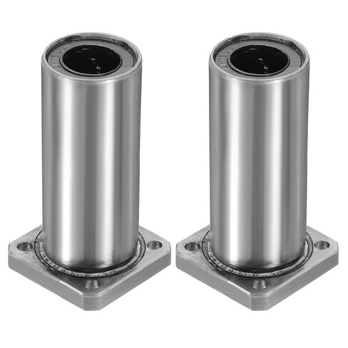 uxcell 2 Pack LMK10UU Linear Ball Bearings, 10mm Bore Square Flange Linear Ball Bearings Flange Motion Bushing with Double Side Rubber Seal ABEC3 for CNC, 3D Printer in Saudi Arabia