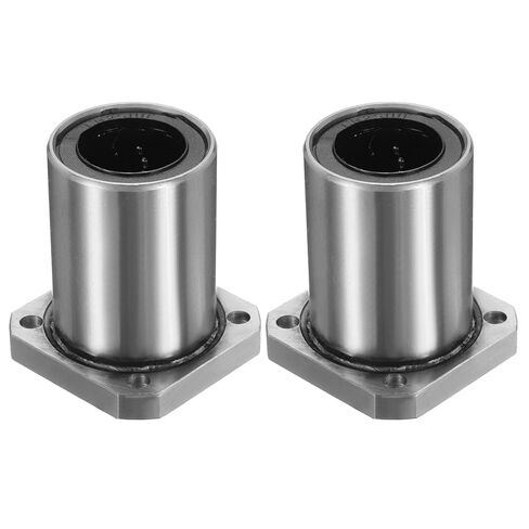 uxcell 2 Pack LMK10UU Linear Ball Bearings, 10mm Bore Square Flange Linear Ball Bearings Flange Motion Bushing with Double Side Rubber Seal ABEC3 for CNC, 3D Printer in Saudi Arabia