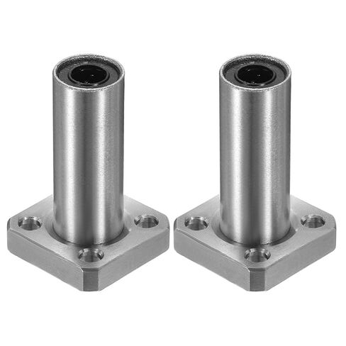 uxcell 2 Pack LMK10UU Linear Ball Bearings, 10mm Bore Square Flange Linear Ball Bearings Flange Motion Bushing with Double Side Rubber Seal ABEC3 for CNC, 3D Printer in Saudi Arabia