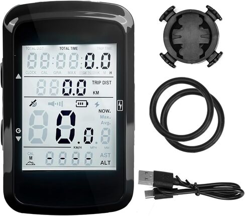 جهاز كمبيوتر الدراجة GPS عداد السرعة للدراجة مع إضاءة خلفية تلقائية مقاومة للماء وعمر بطارية طويل in Kuwait
