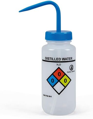 Carolina Wash Bottle, Widemouthed, For Distilled Water, 500 Ml, Easy-To-Read, Ldpe Solvent-Resistant in Saudi Arabia