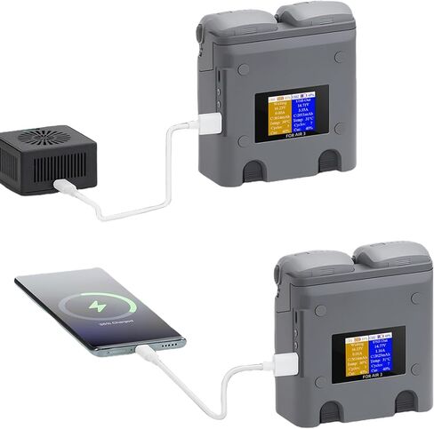Two Way Battery Charging Hubs for Air 3 2Batteries Hubs Two Woking Modes Storage & Intelligent Flight Battery Charging in Saudi Arabia