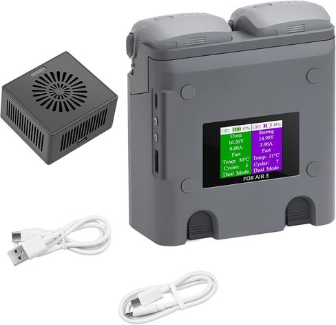 Two Way Battery Charging Hubs for Air 3 2Batteries Hubs Two Woking Modes Storage & Intelligent Flight Battery Charging in Saudi Arabia