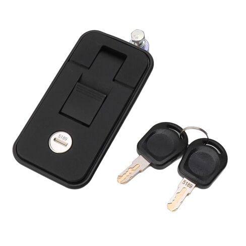 Adjustable Lever Hand Compression Latch, Zinc Alloy RV Latch Key Lock Security, Reinforced Steel Plate with 3.7x1.8in Hole Size, Ideal for RV Trailers, Campervans & Caravans in Kuwait