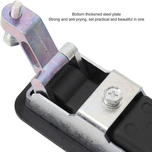 Adjustable Lever Hand Compression Latch, Zinc Alloy RV Latch Key Lock Security, Reinforced Steel Plate with 3.7x1.8in Hole Size, Ideal for RV Trailers, Campervans & Caravans in Kuwait