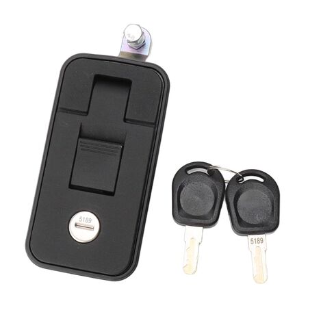 Adjustable Lever Hand Compression Latch, Zinc Alloy RV Latch Key Lock Security, Reinforced Steel Plate with 3.7x1.8in Hole Size, Ideal for RV Trailers, Campervans & Caravans in Kuwait