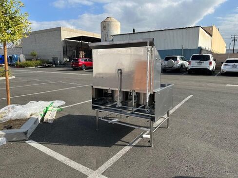 cooler depot Chinese Wok Range with Waterfall, 47"Width 2 hole burner ring propane/natural gas LP NG, NSF Certified in Kuwait