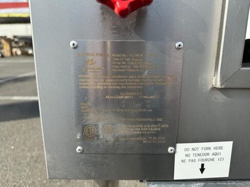 cooler depot Chinese Wok Range with Waterfall, 47"Width 2 hole burner ring propane/natural gas LP NG, NSF Certified in Kuwait