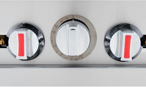 EMPURA 24" Freestanding Natural Gas Range | Cooking Stove with Single Standard Oven and (4) Cast-Iron Open Burners for Kitchen Restuarant | 151,000 BTU | 24"W x 60-3/8"H x 32-5/8"D, Stainless Steel in Kuwait