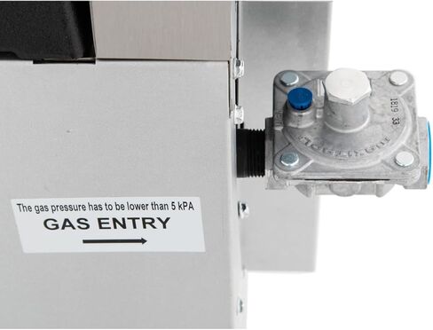 EMPURA 24" Freestanding Natural Gas Range | Cooking Stove with Single Standard Oven and (4) Cast-Iron Open Burners for Kitchen Restuarant | 151,000 BTU | 24"W x 60-3/8"H x 32-5/8"D, Stainless Steel in Kuwait