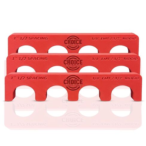Choice Electrician’s Magnetic Conduit Spacer – PLA Color-Coded – Fits 3/4" EMT/1/2 Rigid – 1.5" Center Spacing – Hands-Free Electrical Install Tool in Saudi Arabia