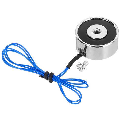 uxcell Solenoid Electromagnet DC 12V 1.5W 17.6LB/8Kg Round Electric Magnet Electric Lifting Magnet 25x20mm for Automation Equipment in Saudi Arabia