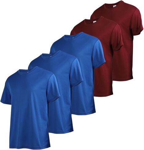 Yasumond T-Shirts Pack Breathable Athletic Classic Dailywear Crew Neck Tee Shirt for Men in Kuwait