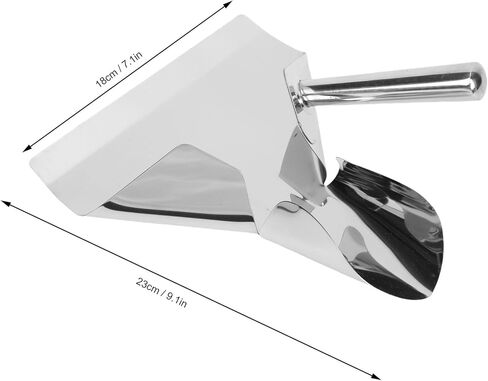 Zunate Stainless Steel French Fry Bagger, Popcorn Scoop with Non Slip Handle for Quick Snack Filling in Cinemas, Fast Food Restaurants and Pizzeria Kitchens in Saudi Arabia