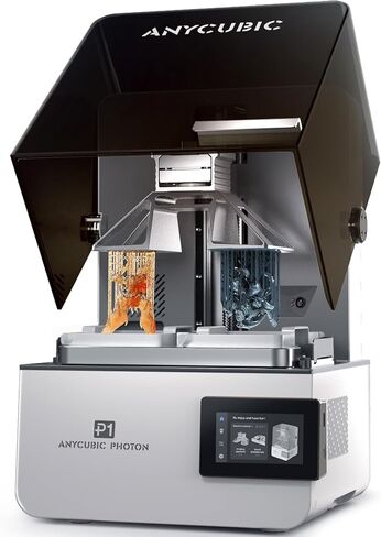طابعة ANYCUBIC Photon P1 الراتنج ثلاثية الأبعاد، مع طباعة مزدوجة اللون/المواد، متوافقة مع الراتنج من الدرجة الهندسية، برغي كروي صناعي ثابت، حجم بناء كبير 8.78x4.96x9.05 بوصة in Saudi Arabia