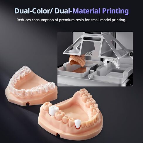 طابعة ANYCUBIC Photon P1 الراتنج ثلاثية الأبعاد، مع طباعة مزدوجة اللون/المواد، متوافقة مع الراتنج من الدرجة الهندسية، برغي كروي صناعي ثابت، حجم بناء كبير 8.78x4.96x9.05 بوصة in Saudi Arabia