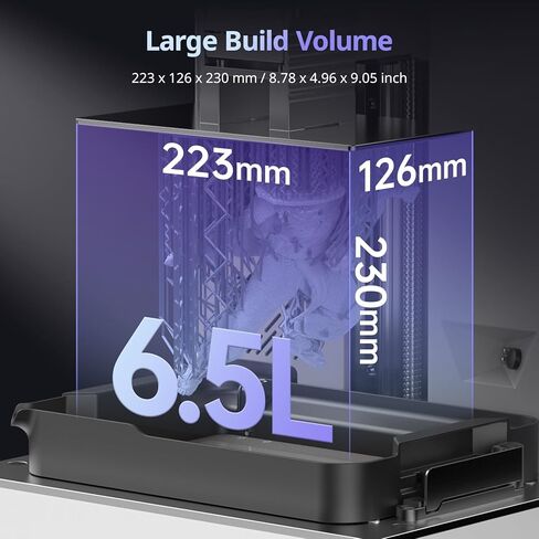 طابعة ANYCUBIC Photon P1 الراتنج ثلاثية الأبعاد، مع طباعة مزدوجة اللون/المواد، متوافقة مع الراتنج من الدرجة الهندسية، برغي كروي صناعي ثابت، حجم بناء كبير 8.78x4.96x9.05 بوصة in Saudi Arabia
