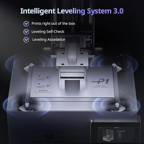 طابعة ANYCUBIC Photon P1 الراتنج ثلاثية الأبعاد، مع طباعة مزدوجة اللون/المواد، متوافقة مع الراتنج من الدرجة الهندسية، برغي كروي صناعي ثابت، حجم بناء كبير 8.78x4.96x9.05 بوصة in Saudi Arabia
