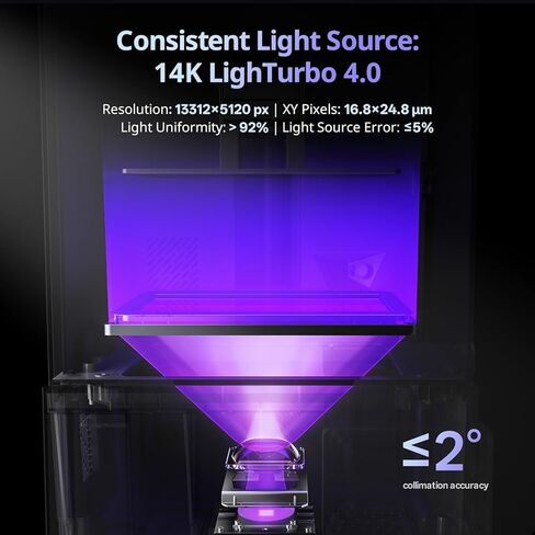 طابعة ANYCUBIC Photon P1 الراتنج ثلاثية الأبعاد، مع طباعة مزدوجة اللون/المواد، متوافقة مع الراتنج من الدرجة الهندسية، برغي كروي صناعي ثابت، حجم بناء كبير 8.78x4.96x9.05 بوصة in Saudi Arabia