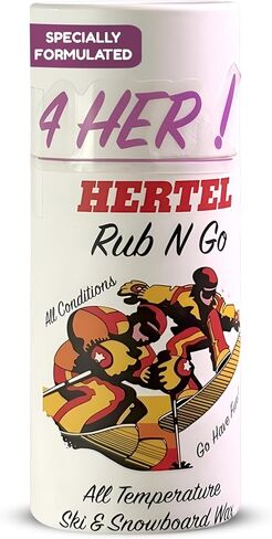 4 شمع Her Rub-N-Go للتزلج على الجليد والتزلج على الجليد لجميع درجات الحرارة - مصمم للميكانيكا الحيوية للنساء، موثوق به من قبل الجميع. ما يصل إلى 8 تطبيقات أو أكثر. الولايات المتحدة الأمريكية in Kuwait
