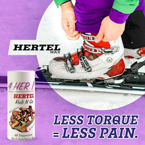 4 شمع Her Rub-N-Go للتزلج على الجليد والتزلج على الجليد لجميع درجات الحرارة - مصمم للميكانيكا الحيوية للنساء، موثوق به من قبل الجميع. ما يصل إلى 8 تطبيقات أو أكثر. الولايات المتحدة الأمريكية in Kuwait